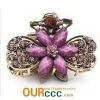 Alloy Antique Flower Hair Claw thumbnail-1