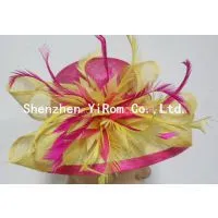 YRSM14095 Sinamay Hat,cocktail Hat,ascot Hat,kentucky Derby Hat thumbnail-1