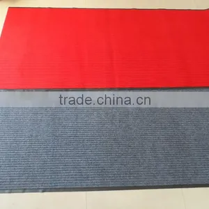 Needle Punched Plain Color Nonwoven Exhibition Shaggy Carpet,rugs/colorful Striped Carpet thumbnail-2