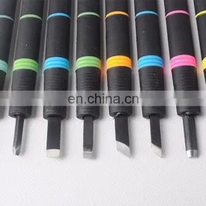 8pcs Assorted Plastic Handle Carving Knives Set thumbnail-3