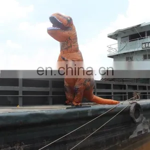 HI High Quality Water Proof Woven Dacron Walking T-rex Inflatable Dragon Costume thumbnail-6