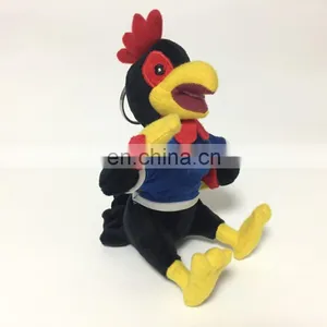 2017 New Type Mascot Plush Stuffed Rooster Chicken Cute Soft Keychain Toy thumbnail-2