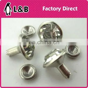 Fashion Custom Garment Rivets With Rhinestone Crystal Jeans Rivet thumbnail-1