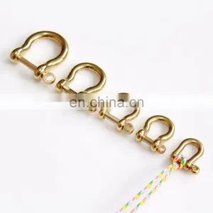 Best Quality Durable D Shaped Pin Brass Shackle at Low Price Paracord Shackles thumbnail-1