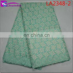 High Quality Sale Well African Swiss Big Voile Lace Fabircs LA2348 thumbnail-3
