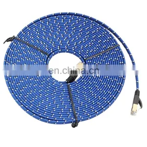 15m Gold Plated CAT-7 10 Gigabit Ethernet Ultra Flat Patch Cable for Modem Router LAN Network thumbnail-1