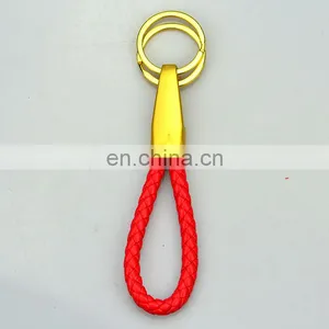 Hot Sale pu Woven Wristband Key Chain/keychain thumbnail-2