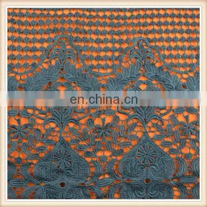 Latest Design Black Crochet Lace Wholesale Guipure Lace Fabric for Dress thumbnail-3