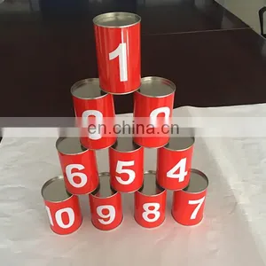 Can Smash Game Sandbag Tin Box Children Hit Tin Box Set thumbnail-1