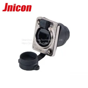 Industrial Ip45 Waterproof Rj45 Signal Socket and Plug for Led Display thumbnail-3