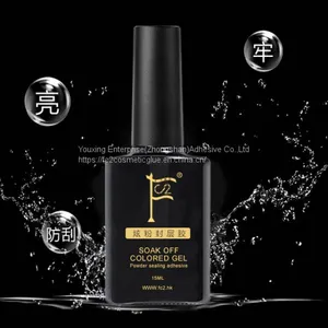 15ml Nail Art Dip Powder Glitter Gel Polish Top Coat (no Need UV/LED Lamp) thumbnail-2