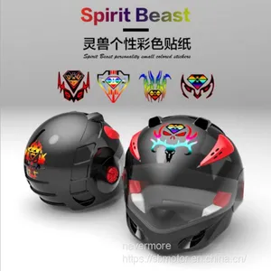 Spirit Beast Motorcycle Modified Body Helmets Colorful Reflective Sticker Very Attractive AL402 thumbnail-1