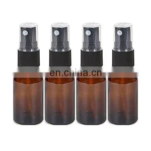 Amber 15 ml (1/2 Oz) Glass Bottles With Black Fine Mist Sprayer's thumbnail-1