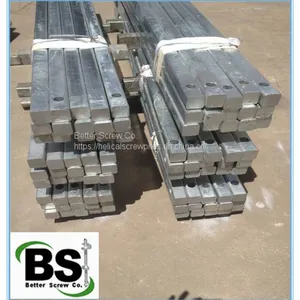 Galvanized 1 3/4 Inch Square Bar Helical Pile thumbnail-3