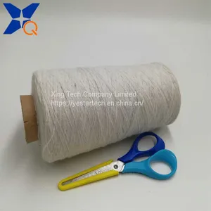 Natural White Nm26/2plies 93% Bulky Acrylic Staple Fiber Blend 7% Stainless Steel for Touch Screen Gloves-XTAA107 thumbnail-5