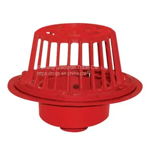 R1200 Cast Iron Roof Drain With A2-C3 Clamp and A2 Body With 4 Inch No-Hub Outlet for Roof Drainage thumbnail-1