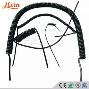 Cores 5*0.14 Mm2 High Elasticity Trailer Spiral Cable CNC Spiral Cable Coiled Cable thumbnail-5
