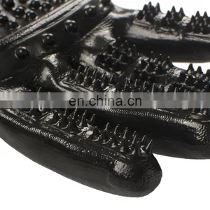 Custom Logo Pet Dog Hair Removal Grooming Silicone Glove thumbnail-6