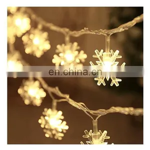 Solar Led Safety Holiday Curtain Snowflake String Lighting Garden Home Christmas Indoor Outdoor Decoration Fairy Light thumbnail-1