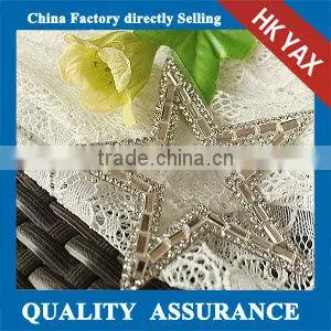 Jw0912 Fashion Heart Shaped Rhinestone Patch;Wholesale Bridal Rhinestone Applique;Crystal Bridal Applique thumbnail-4