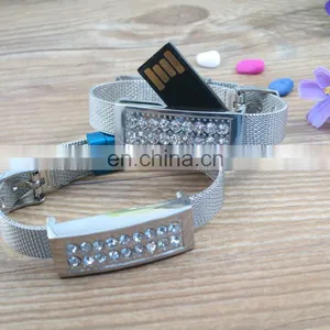 Metal Bracelet Usb Flash Drive 2gb 4gb 8gb Wristband Usb Flash Drive Jewelry Memory Sticker thumbnail-5