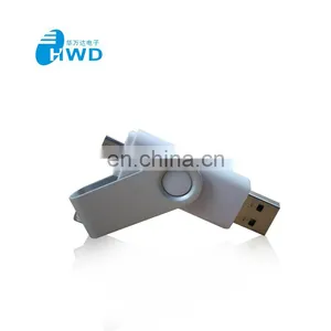 Cheap Colourful Promotion Gift OTG USB 2.0 Swivel USB Flash Drive USB Flash Drive thumbnail-1