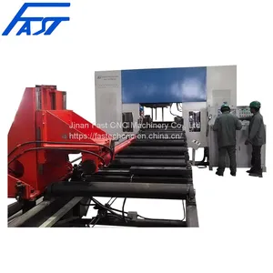 Powerful 3-Spindle CNC H-Beam Drilling Machine For Steel Structure Model SWZ1250-3 Exported To Tunisia thumbnail-1