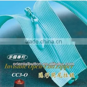 3# KCC Invisible Zipper Dyeable Tape Zippers for Close End thumbnail-1