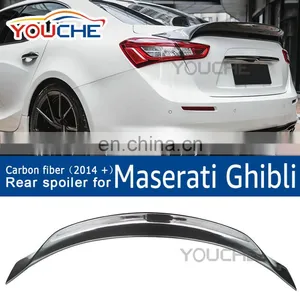 ASPEC Style Carbon Fiber Rear Trunk Boot Spoiler for Maserati Ghibli 2014-2018 thumbnail-1