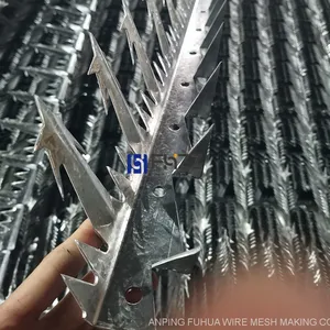 Galvanized Wall Spikes, Galvanized Large Wall Spikes, Galvanized Razor Spikes, Galvanized Spear Spikes, Made in China thumbnail-1