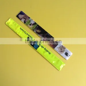 2015 Hot Sales Customized Promotional Reflective Slap Wrist Bands thumbnail-6