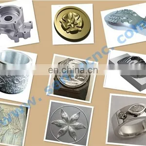 6090 Four Head ATC Tool Change Brass Moulding Making Cnc Router Metal Cutting Machine thumbnail-2