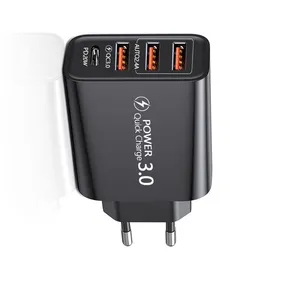 QC 3.0 USB Charger Mobile Phone EU US Quick Charger 3 Ports+USB Charger For Iphone 11 12 13 thumbnail-4