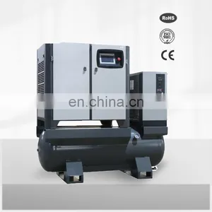 Bison China 5.5kw 240 Volt Portable Oilfree Rotary Screw Type Air Compressor With Air Dryer thumbnail-1