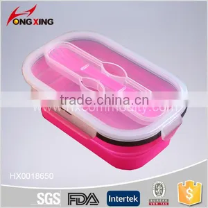 0.8L Rectangle PP Plastic Lunch Box With Spoon/chopsticks thumbnail-4