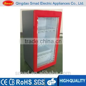 Mini Fridge Glass Door Refrigerator Cold Showcase Display Refrigerators thumbnail-2