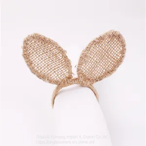 Handmade Rabbit Easter Natural Jute Napkin Ring thumbnail-1