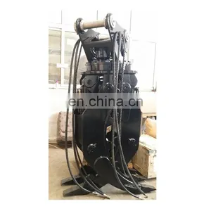 17-23 Ton Rotary Hydraulic Excavator Wood Grab Rotating Log Grapple thumbnail-1
