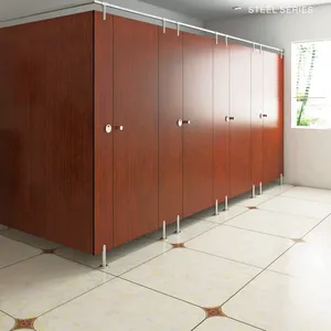 HPL Waterproof Public Toilet Partition/ Bathroom Partition Wall/ Wc Divider Board Toilet Partit Cubicle thumbnail-5
