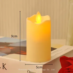 Flickering LED Candle With Moving Wick for Wedding Birthday Party Decoration Diwali Votive Props thumbnail-5