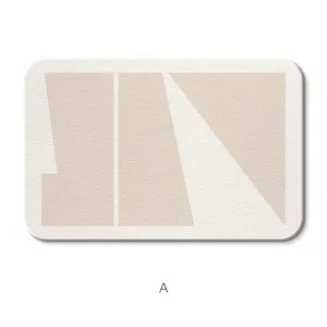 Wabi Sabi Style Custom Printing Diatomite Stone Bath Mat for Bathroom thumbnail-2