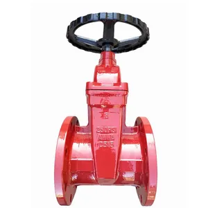 ANSI Non-risingStem Rubber Soft Seal Seat Flange GG25 Cast Iron Gate Valve Actuated Ball Valves thumbnail-1