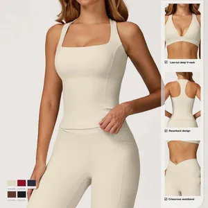 Casual Warm Fleece Lined Women Slim Fit Sports Set Breathable Yoga Top Quick-Drying Jacket High Waisted Leggings thumbnail-2