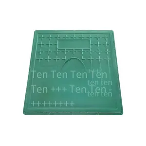 Lubao Composite Resin Square Manhole Cover Manufacturer for Municipal Sewage Pipes 400*600, Suitable for Power Projects and Chemical Plants thumbnail-5
