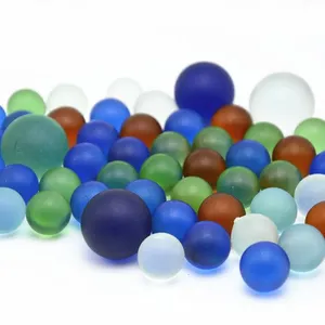 Wholesale Glass Beads Marbles 16mm 25mm Colorful Glass Beads Fishbowl Decorative Beads Craft Ball thumbnail-2
