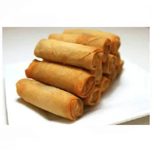 Factory Price Chinese Automatic Spring Roll Pastry Sheet Forming Baking Stuffing Wrapping Making Machine Production Line thumbnail-1