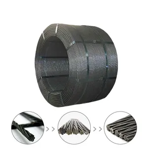 9.53mm 12.7mm Carbon Steel Wire PC Strand for Hollow Core Slab Metal Building Materials thumbnail-1