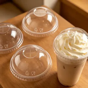 90mm Plastic Disposable Coffee Cup Lids 90 thumbnail-1