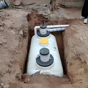 10,000L FRP Underground Sewage Tank, 0.5MPa Working Pressure, ISO 9001 Manufacturing Process thumbnail-2