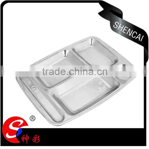 Wholesale Stainless Steel 5 Compartments Lunch Box/Tiffin Box/ Student Lunch Plate thumbnail-4
